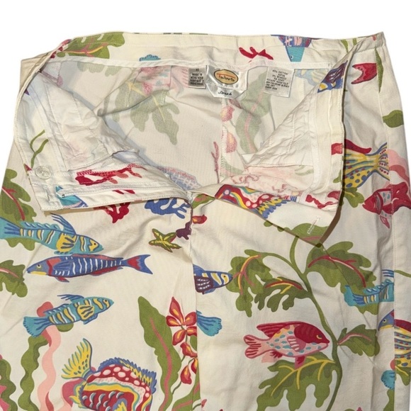 Talbots Colorful Fish Print Pants - Picture 2 of 3
